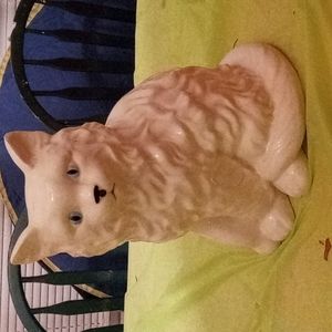 Glass cat statue